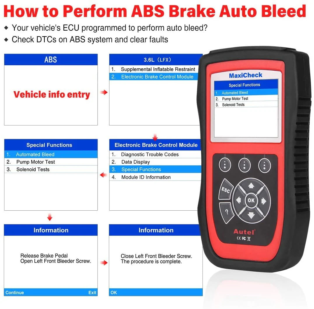 Autel MaxiCheck Pro EPB/ABS/SRS/SAS Function Special Application Diagnostics Update Online