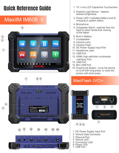 Autel MaxiIM IM608 PRO II Automotive All-In-One Key Programming Tool All Key Lost No IP Limitation