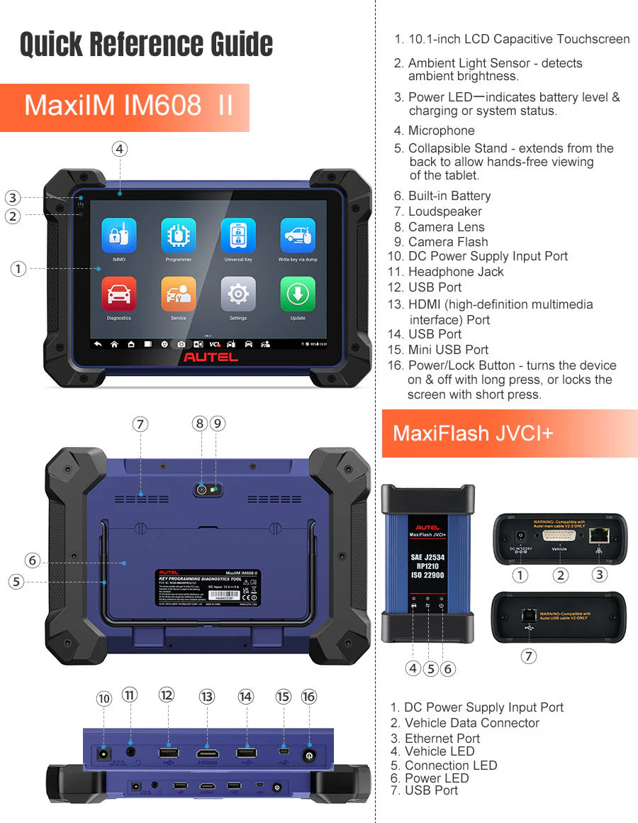 Autel MaxiIM IM608 PRO II Automotive All-In-One Key Programming Tool All Key Lost No IP Limitation