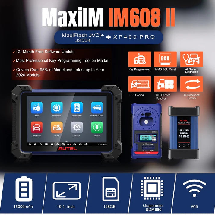 Autel MaxiIM IM608 PRO II Automotive All-In-One Key Programming Tool All Key Lost No IP Limitation