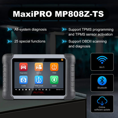 Autel MaxiPRO MP808Z-TS Android 11 Bi-Directional TPMS Relearn Tool
