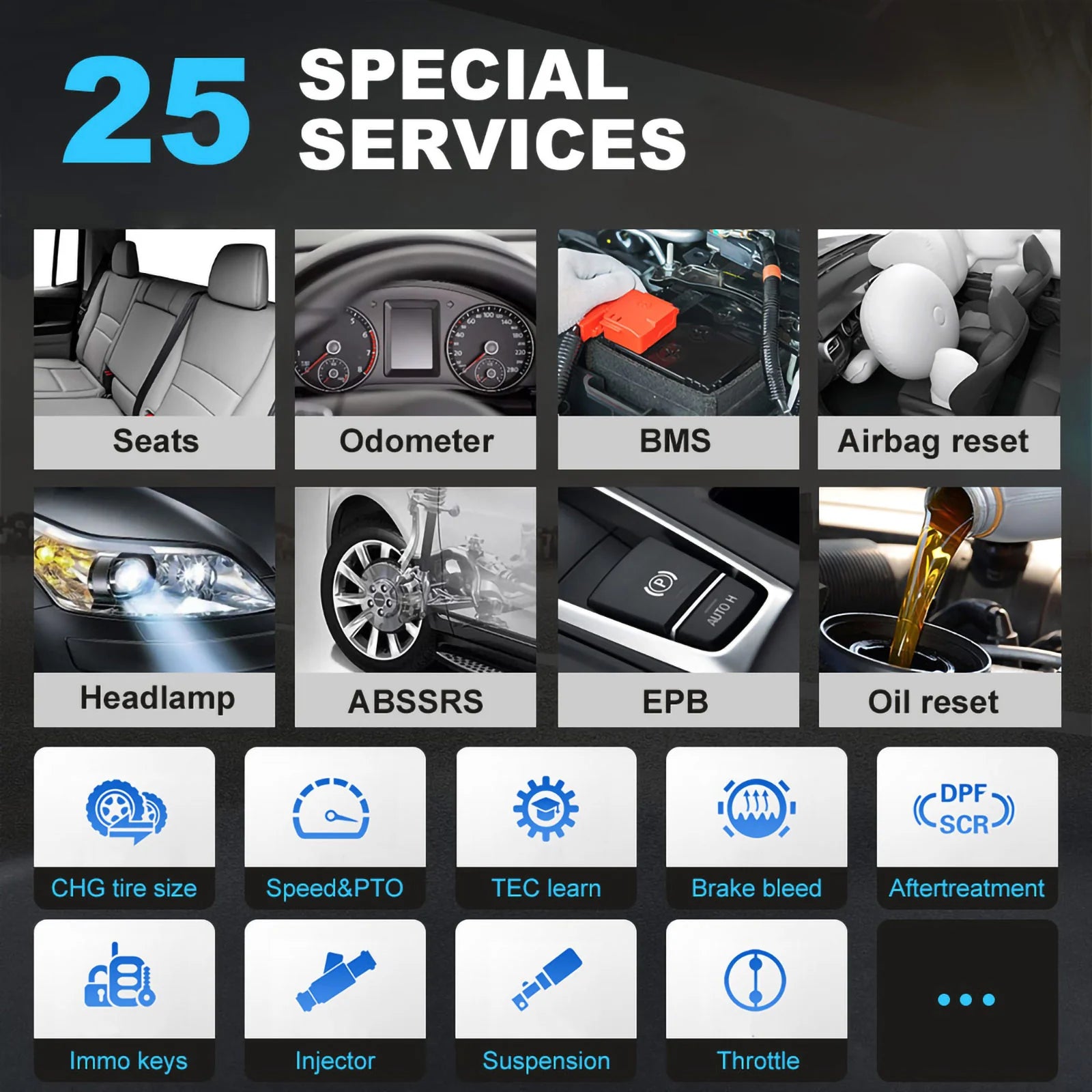 Autel MaxiPRO MP808Z-TS Android 11 Bi-Directional TPMS Relearn Tool