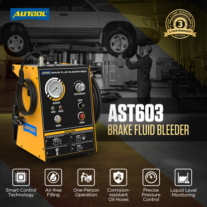 AUTOOL AST603 Automotive Brake Fluid Changer, Pulse 0.5-2.5bar