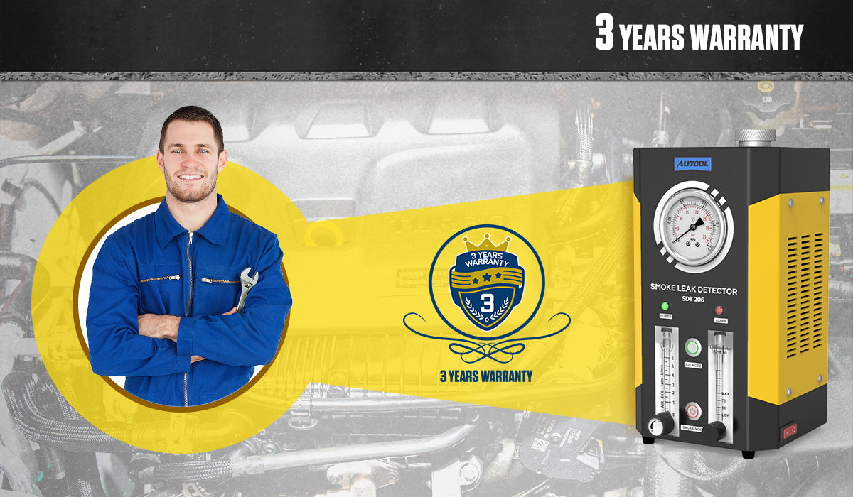 AUTOOL SDT206 Automotive EVAP Leaks Testing Machine,12V/24V Vehicle Pipes