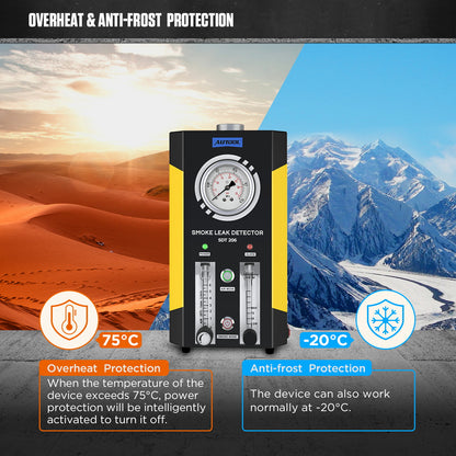 AUTOOL SDT206 Automotive EVAP Leaks Testing Machine,12V/24V Vehicle Pipes