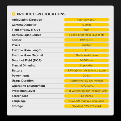 AUTOOL SVB308 Automotive Scope Camera
