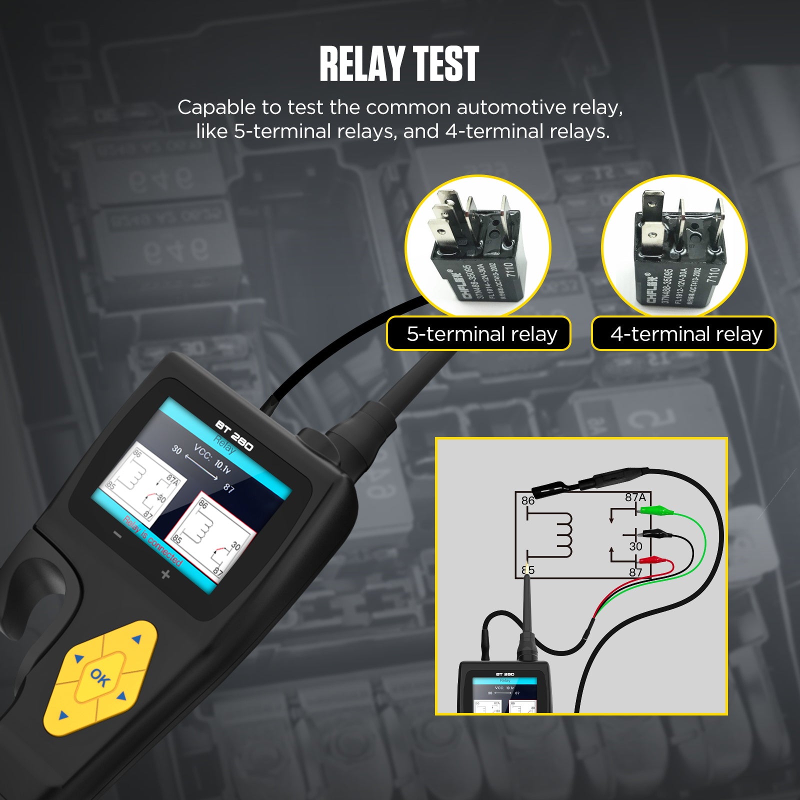 BT280 Battery Tester relay test