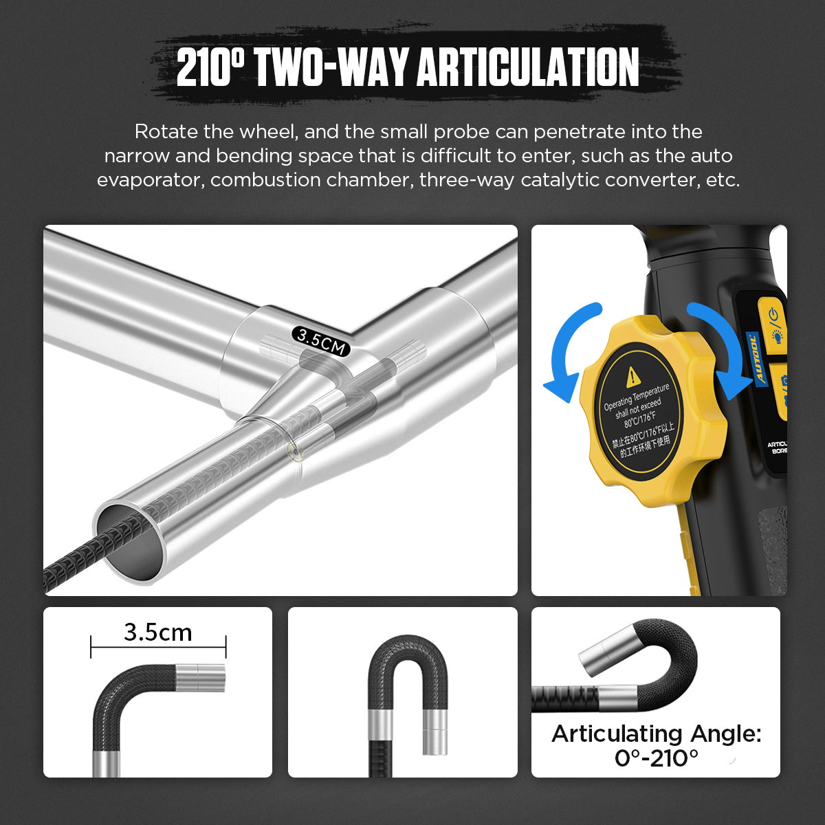 AUTOOL SVB305 Borescope Inspection Camera 5-inch 1080P