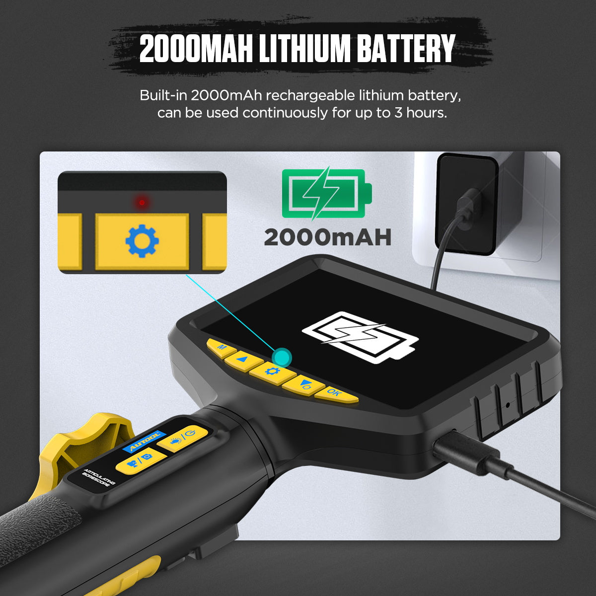 AUTOOL SVB305 Borescope Inspection Camera 5-inch 1080P