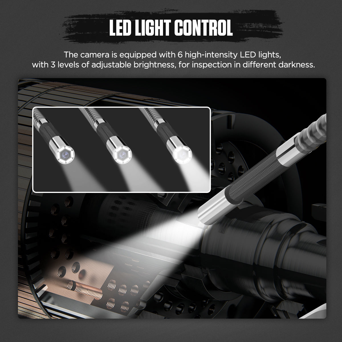 AUTOOL SVB305 Borescope Inspection Camera 5-inch 1080P