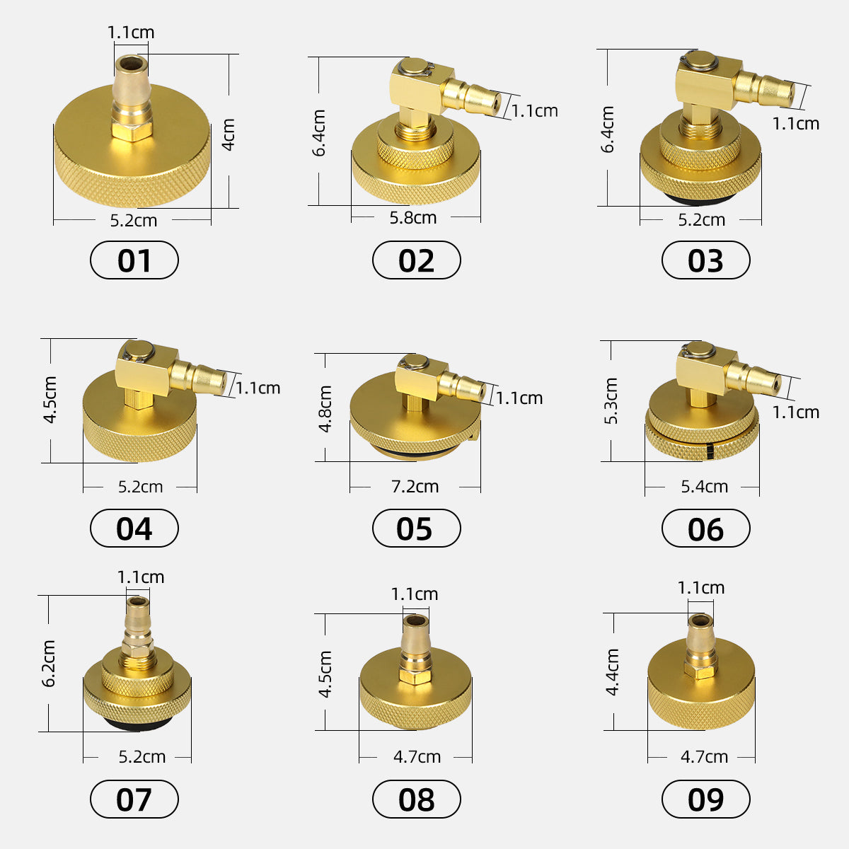 17PCS Brake Bleeder Adapter Set Master Cylinder Bleeder Tool
