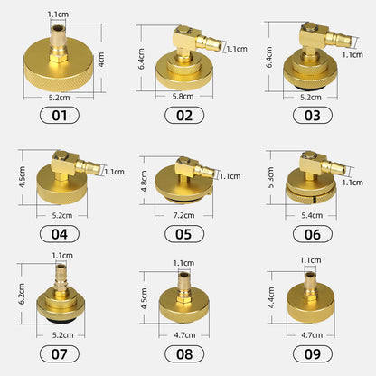 17PCS Brake Bleeder Adapter Set Master Cylinder Bleeder Tool