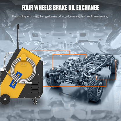AUTOOL AST618 Brake Fluid Flush 4 Wheel Oil Change