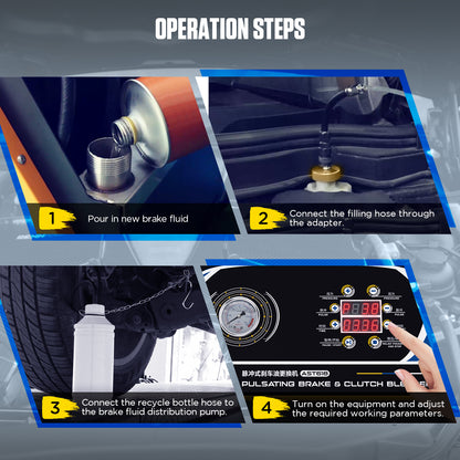 AUTOOL AST618 Brake Fluid Flush 4 Wheel Oil Change
