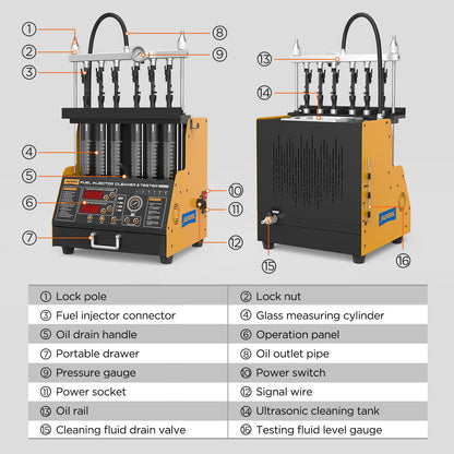 AUTOOL CT400 Fuel Injector Cleaner Tester
