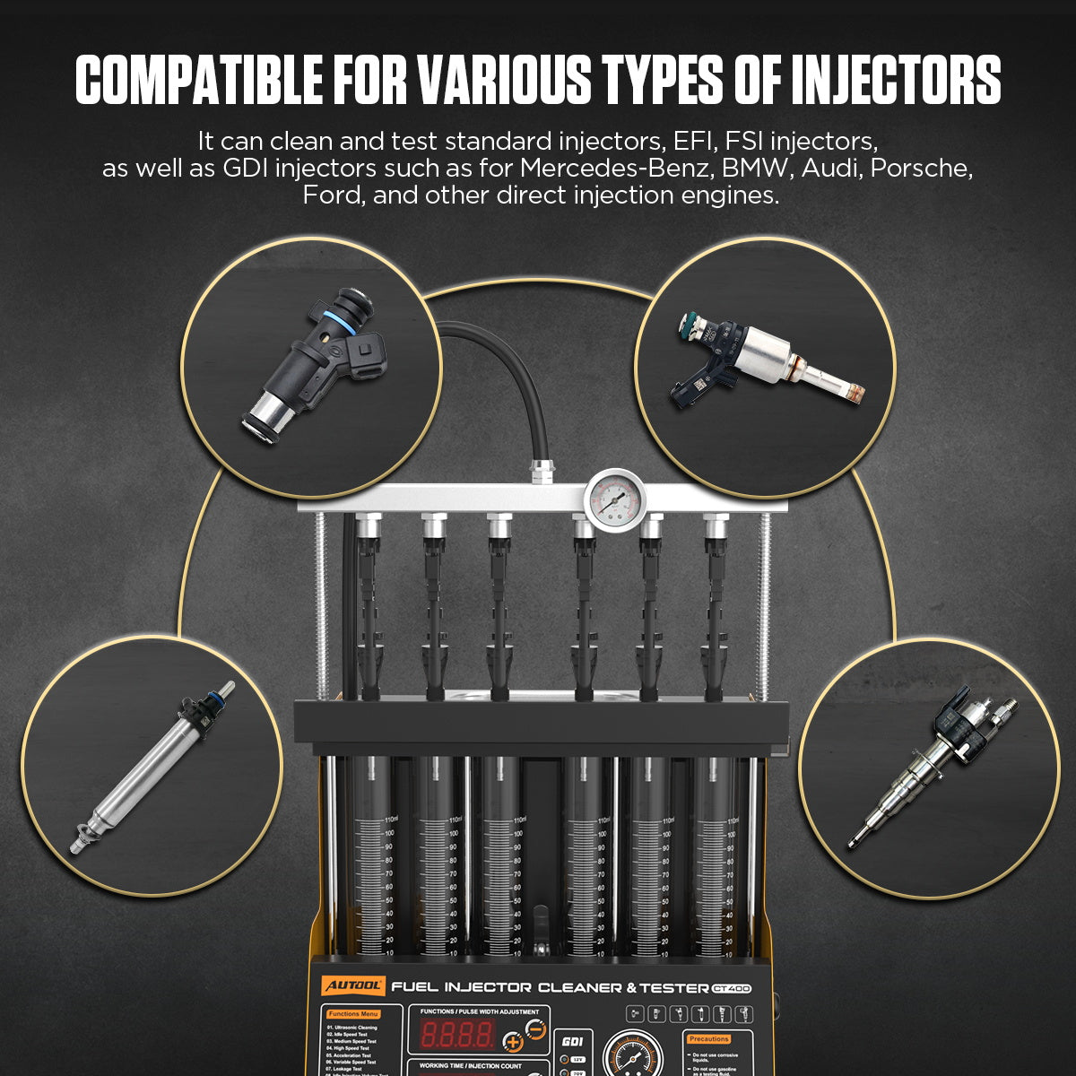 AUTOOL CT400 Fuel Injector Cleaner Tester