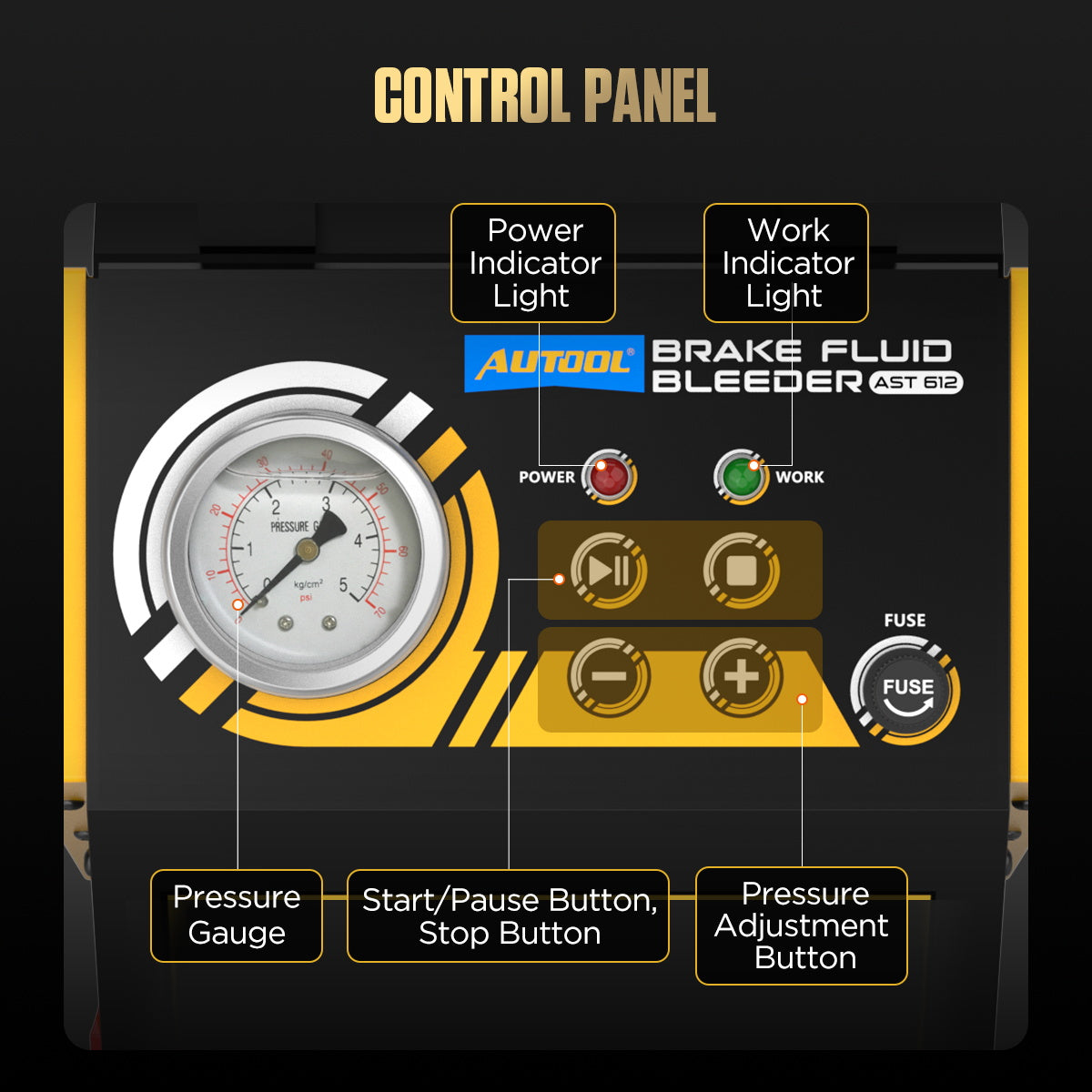 AUTOOL AST612 Car Pulsating Brake Oil Changer