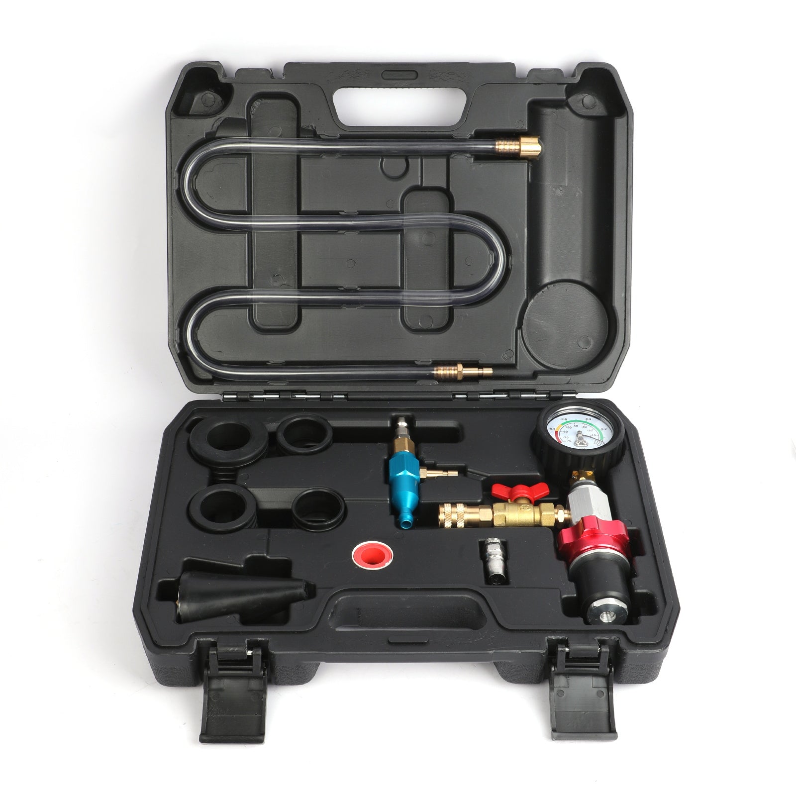 Coolant Vacuum Refill Kit Time-saving Vacuum Coolant Refill Kit Well-sealed Cooling System Vacuum Purge & Refill Kit with Pressure Gauge