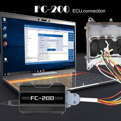 Full Version CG FC200 ECU Programmer with Solder Free Adapters Set 6HP & 8HP MSV90 N55 N20 B48 B58