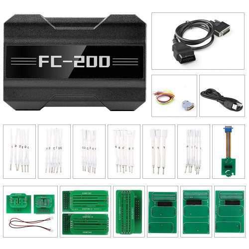 Full Version CG FC200 ECU Programmer with Solder Free Adapters Set 6HP & 8HP MSV90 N55 N20 B48 B58