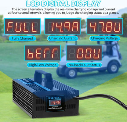 36 Volt Golf Cart Battery Charger for EZGO Yamaha Club Car Golf Carts, 18 Amp 36V Golf Cart Charger 36 Volt EZ GO Club Car Charger, Trickle Charge,5-7 Hours Full Charge,16FT Cord for Lead Acid Battery