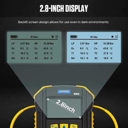 AUTOOL LM160 Refrigerant Leak Detector Digital Manifold Gauges