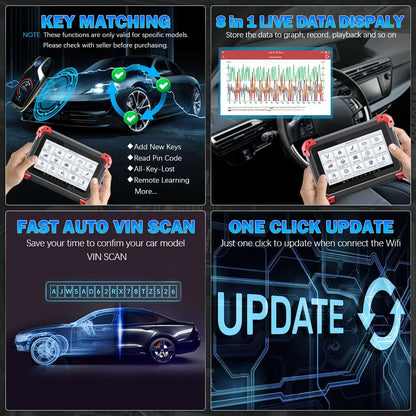 XTOOL D7 Automotive Diagnostic Tool Bi-Directional Support OE-Level  Full System Scan, All Major Vehicles