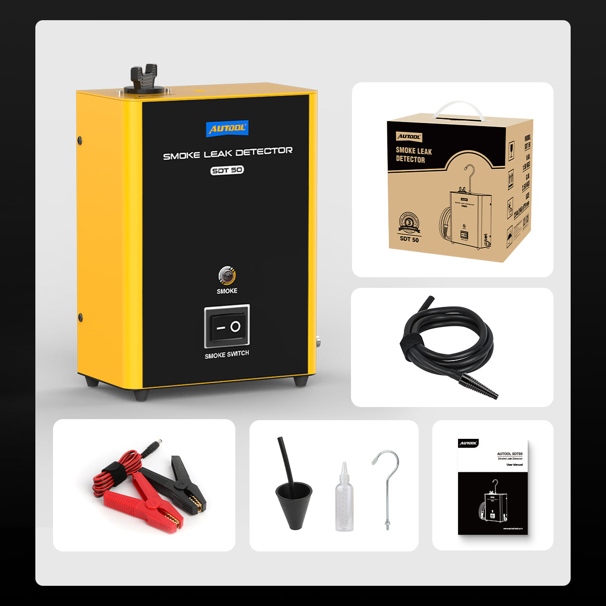 AUTOOL SDT50 Automotive Smoke Machine Car Smoke Tester