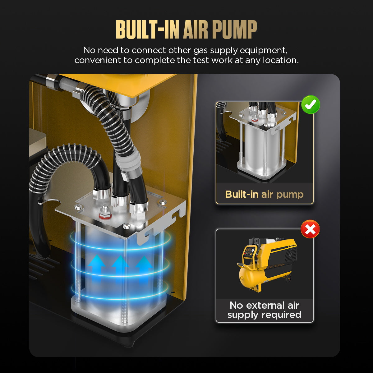 AUTOOL SDT50 Automotive Smoke Machine Car Smoke Tester