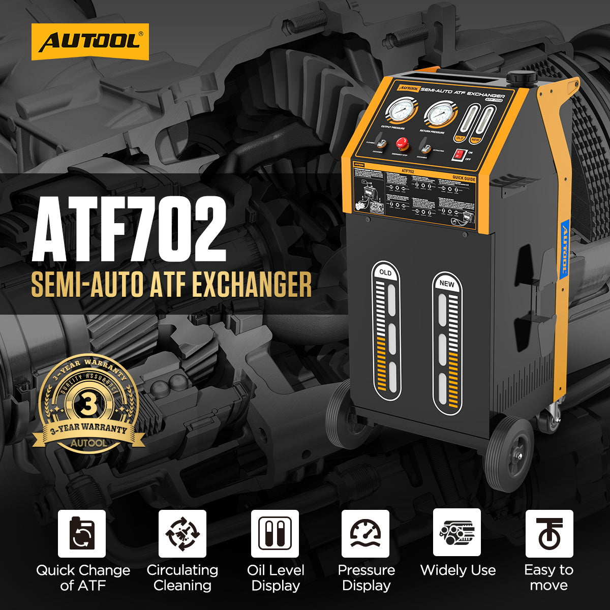 AUTOOL ATF702 Transmission Fluid Exchanger