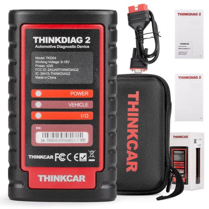 THINKCAR ThinkDiag 2 Thinkdiag2 ALL Software 1 Year Free Update Diagnostic tool Supports CAN FD DoIP, ECU Coding Active Test 15 Reset Function