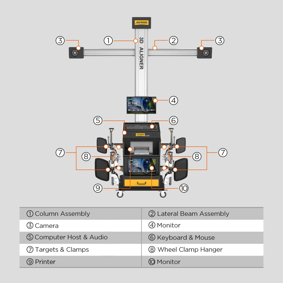 AUTOOL XC508 Wheel Alignment Equipment