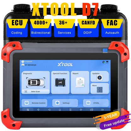 XTOOL D7 Automotive Diagnostic Tool Bi-Directional Support OE-Level  Full System Scan, All Major Vehicles