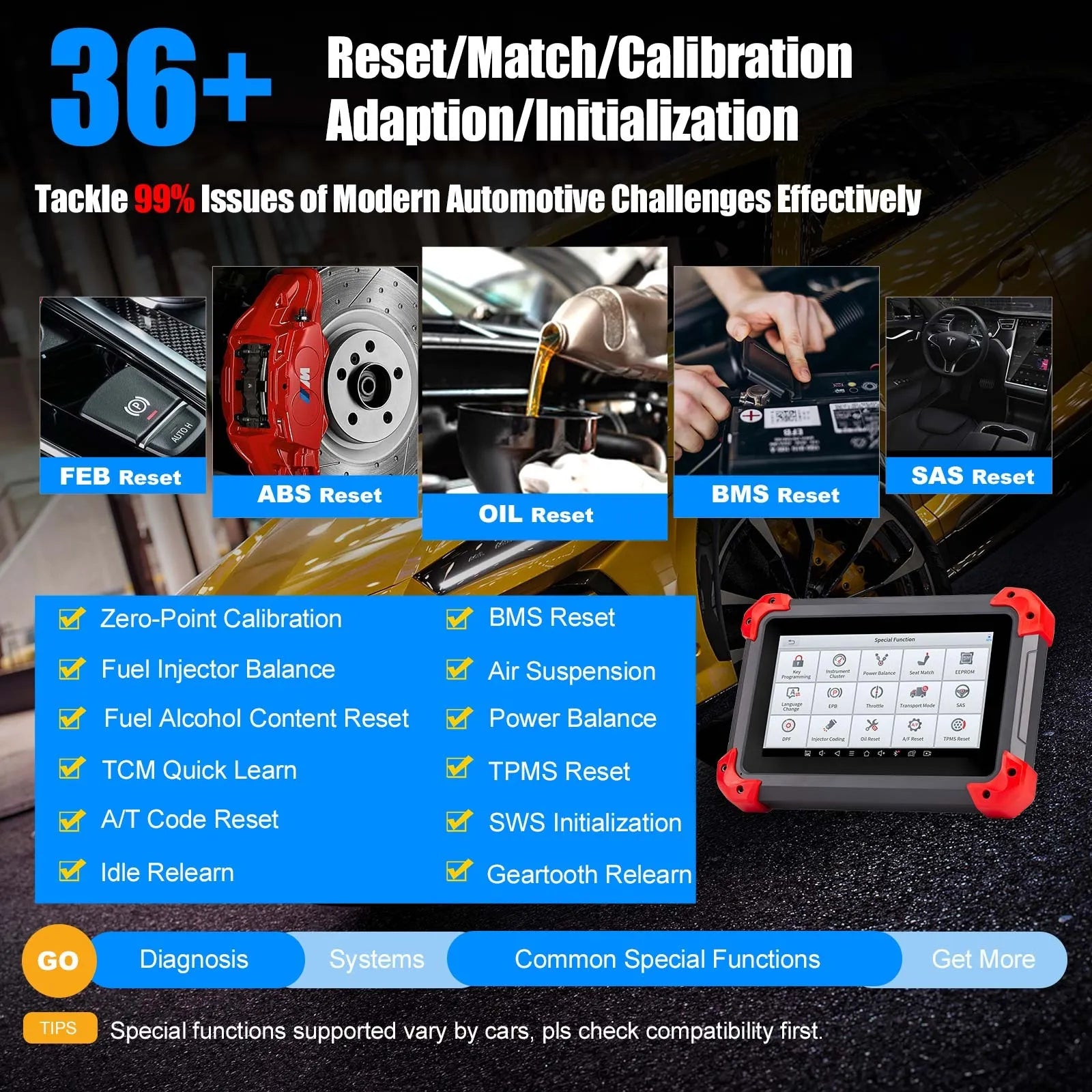 XTOOL D7 Automotive Diagnostic Tool Bi-Directional Support OE-Level  Full System Scan, All Major Vehicles