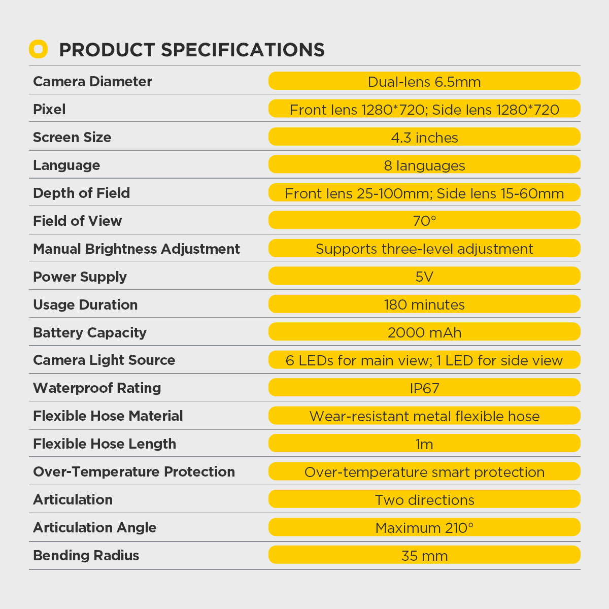 AUTOOL SVB403 Auto Inspection Camera