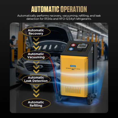 AUTOOL LM708 Automotive Refrigerant Freon Recovery Machine