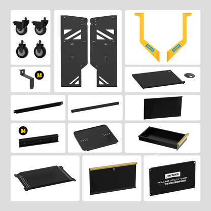 AUTOOL T25 Mechanic Tool Cart with Wheels Utility Cart