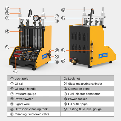 AUTOOL CT150 Fuel Injector Tester and Cleaner Machine