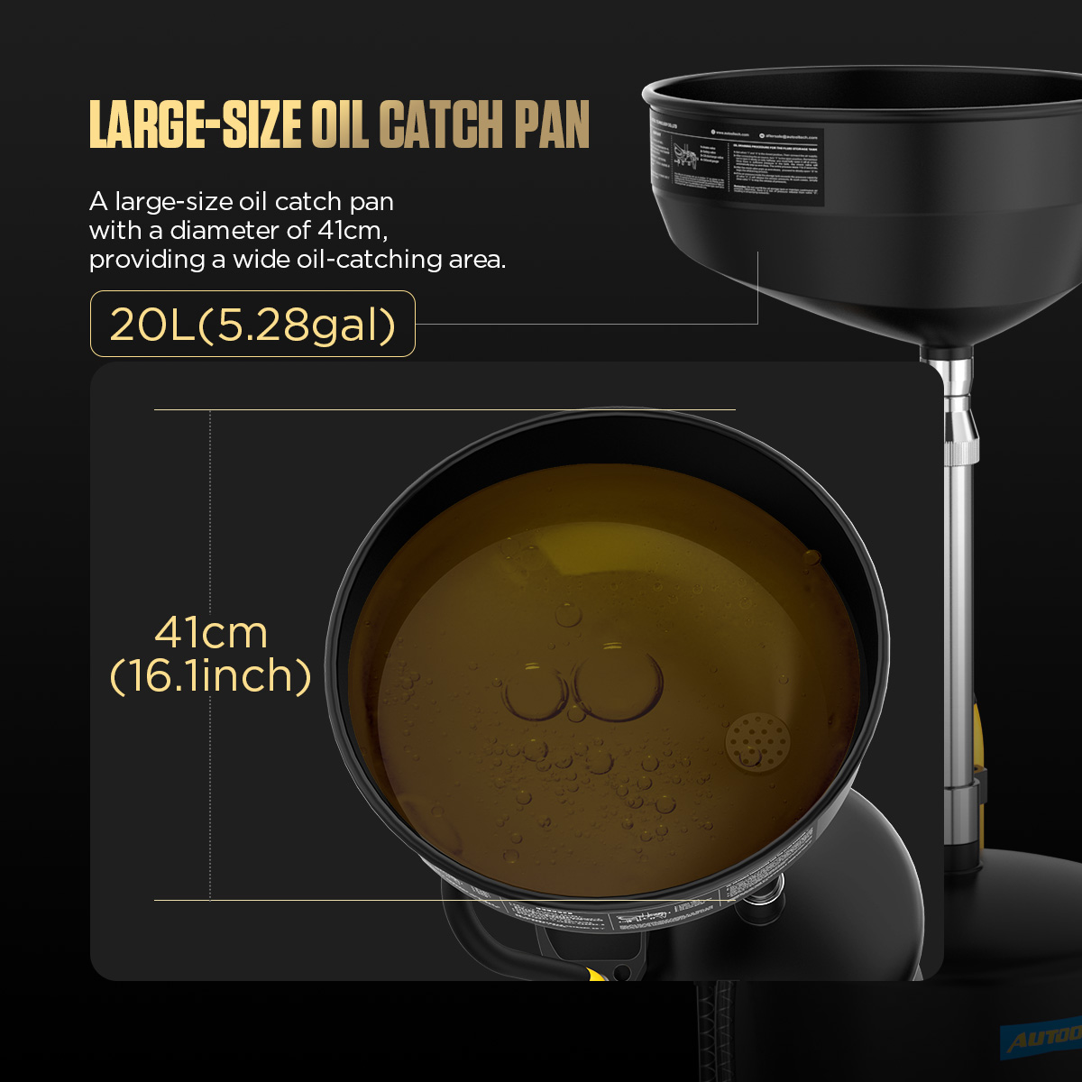 AUTOOL OD710 Pneumatic Oil Picker Machine with 70L Capacity