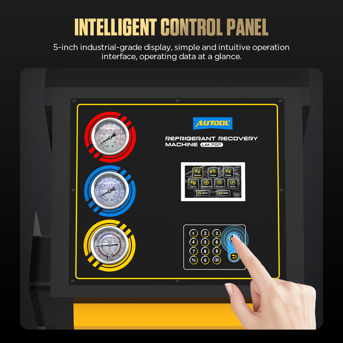 AUTOOL LM707 Refrigerant Recovery Machine