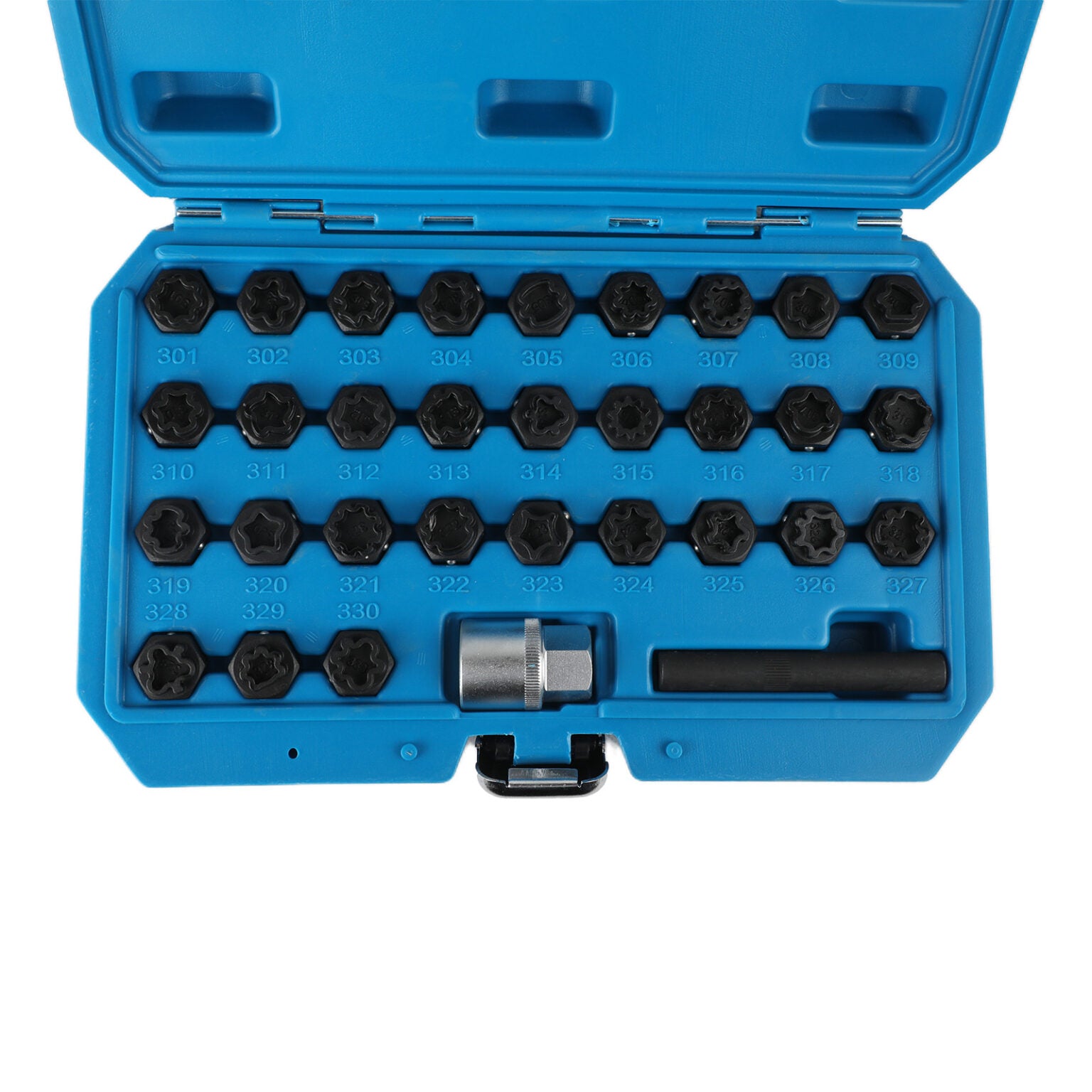MRCARTOOL 32PCS Locking Wheel Nut Removal Tool for Benz