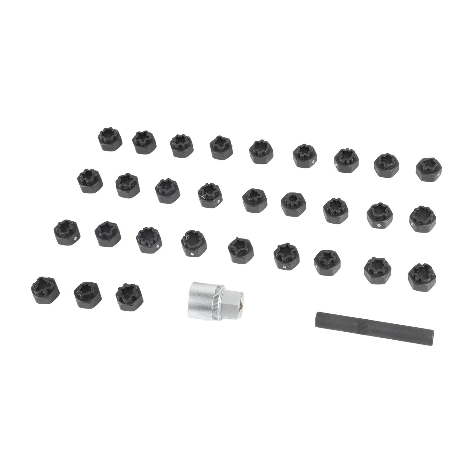 MRCARTOOL 32PCS Locking Wheel Nut Removal Tool for Benz