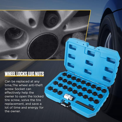 MRCARTOOL 32PCS Locking Wheel Nut Removal Tool for Benz