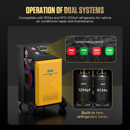 AUTOOL LM708 Automotive Refrigerant Freon Recovery Machine