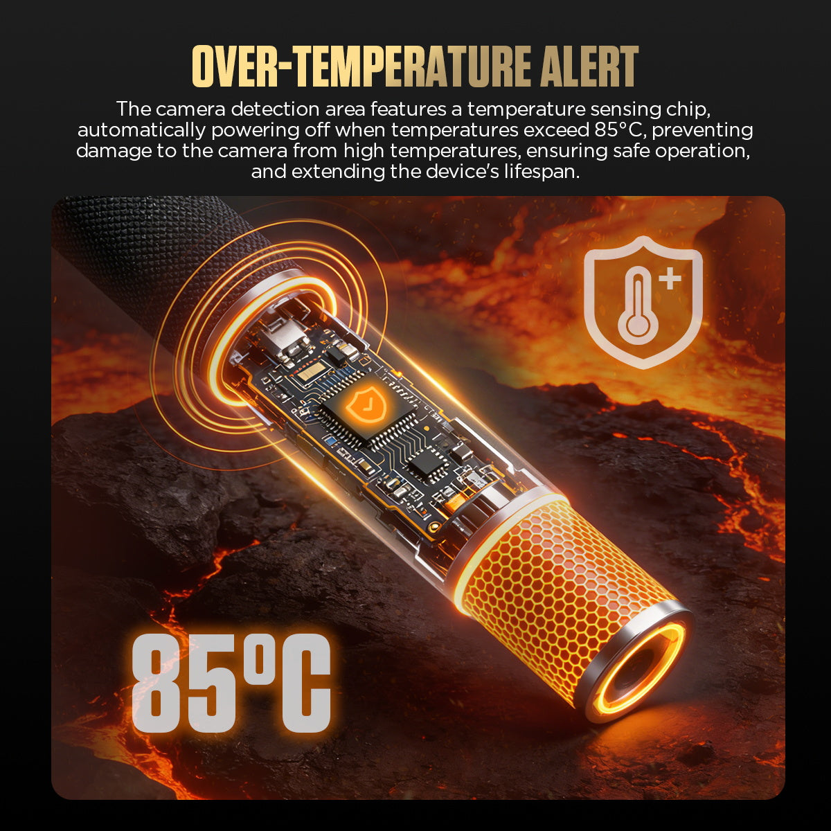 AUTOOL SVB208 HD Automotive Borescope Camera