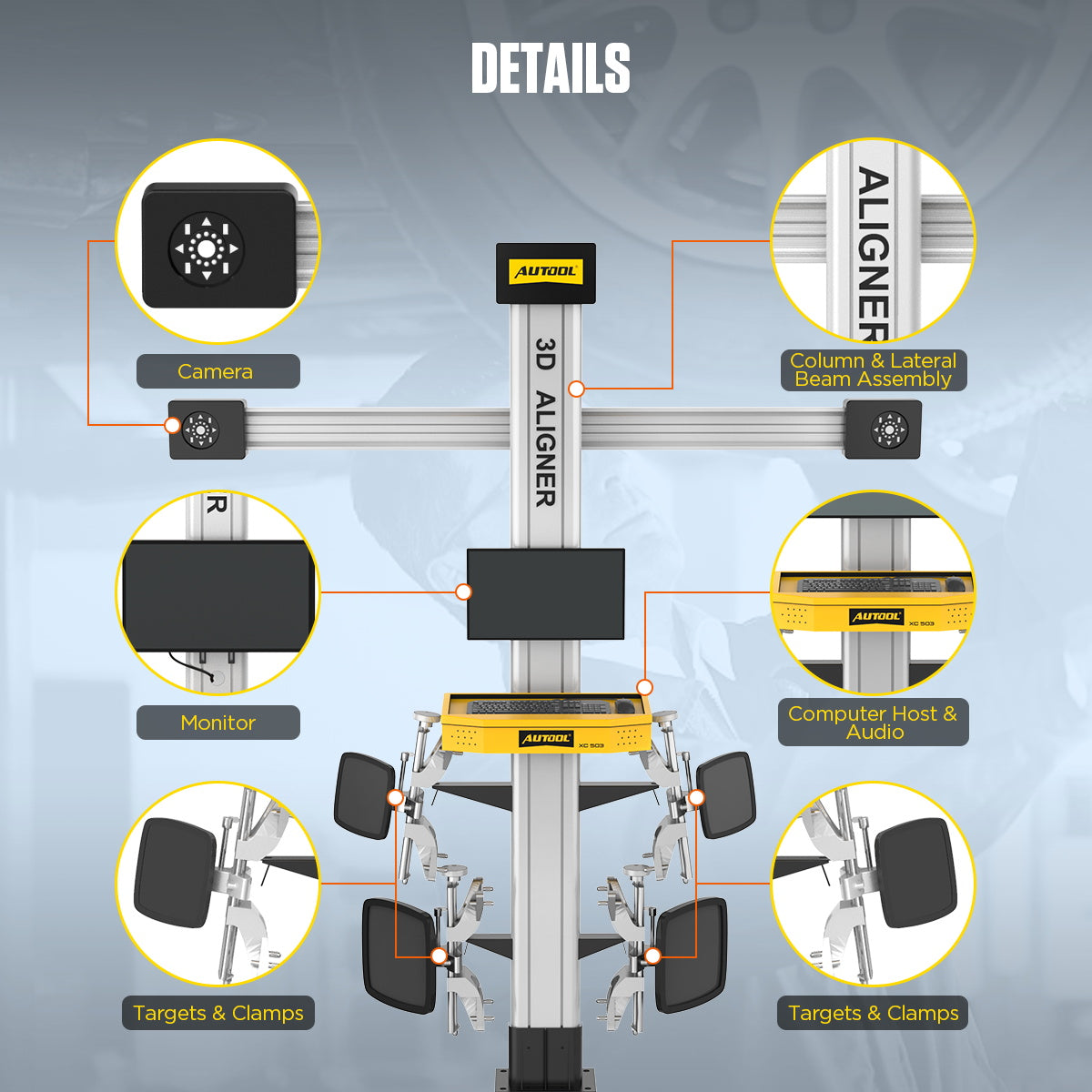 AUTOOL XC503 Tire Alignment Tool