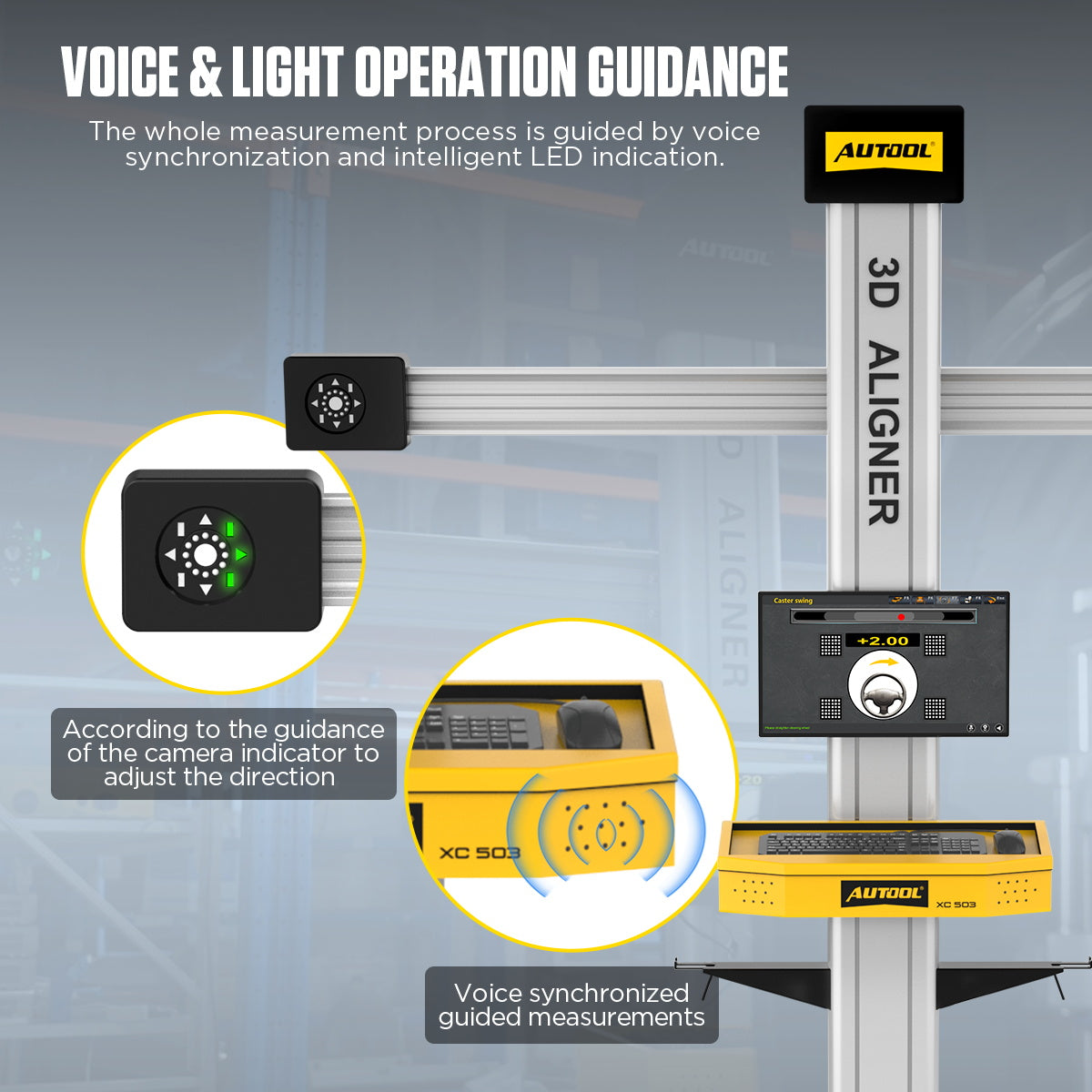 AUTOOL XC503 Tire Alignment Tool