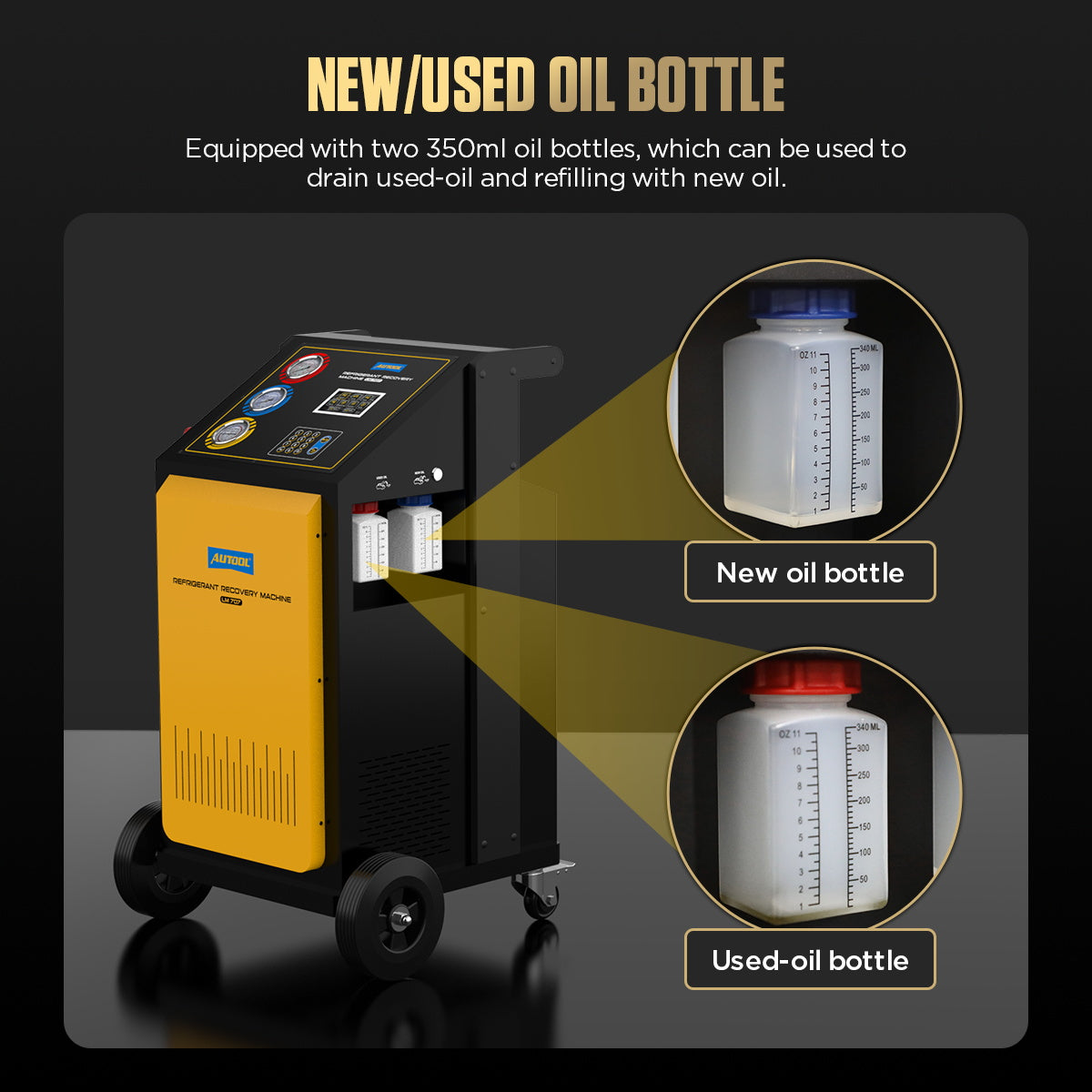 AUTOOL LM707 Refrigerant Recovery Machine