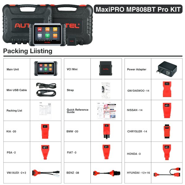 Autel MaxiPro MP808BT Pro Kit - Limited Time: 2 Years Free Update