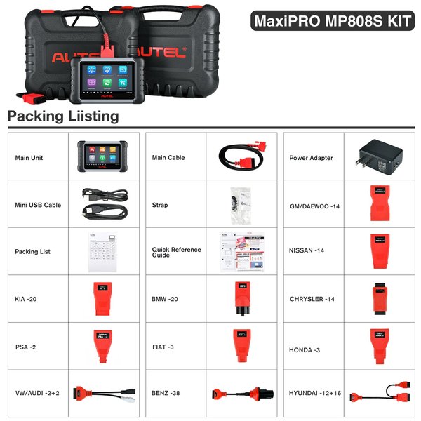 Autel MaxiPro MP808S Kit